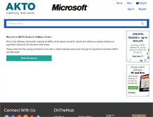 Tablet Screenshot of akto.onthehub.com